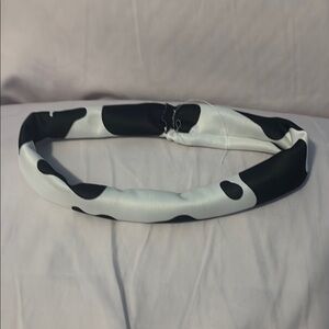 Black and White Cow Print Hair Accessory